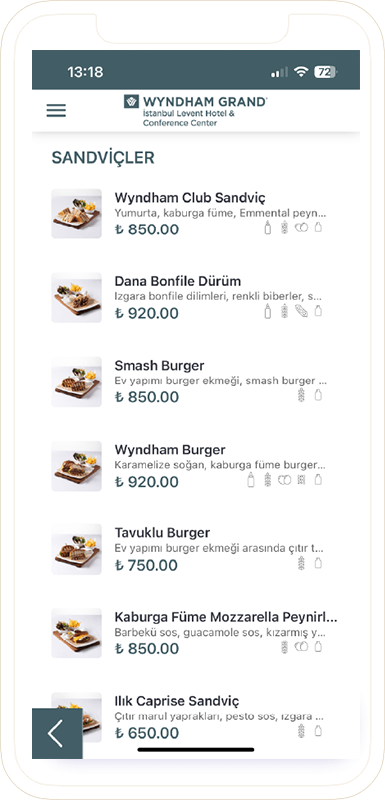 EndoMenu platform ekran görüntüsü