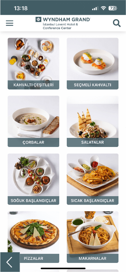 EndoMenu platform ekran görüntüsü